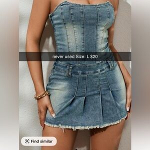 Denim Mini Skirt